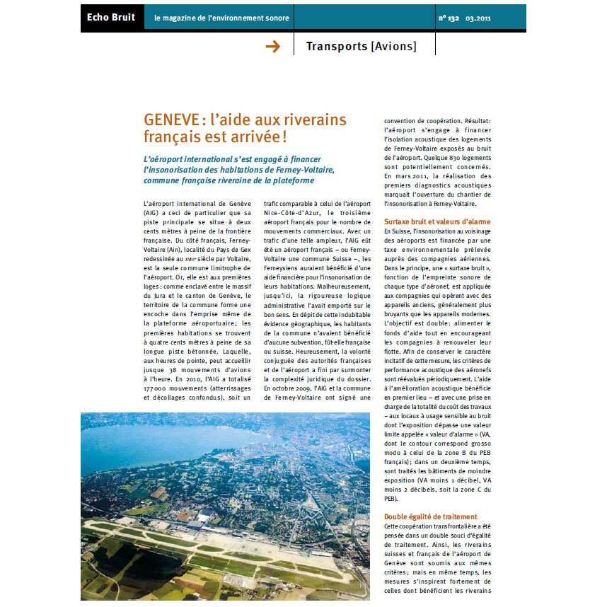 Read more about the article Genève aéroport s’occupe des logements sur le territoire français