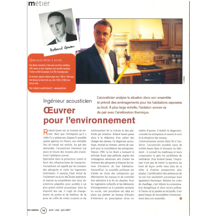 Read more about the article Isolation acoustique et environnement