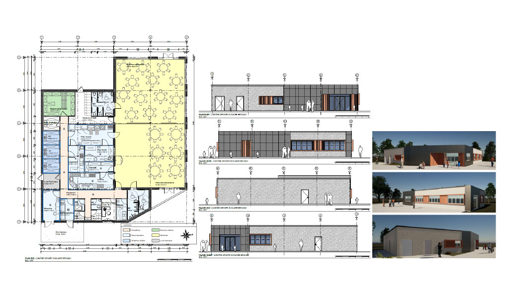 Cantine scolaire de Gramat – étude acoustique des réfectoires par Espace 9
